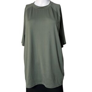 Glacier Performance Short Sleeve Athletic Shirt Green Size Medium